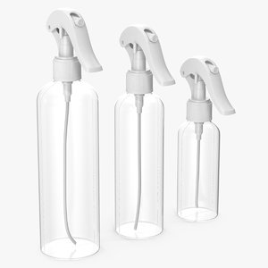 3D spray bottles reusable model