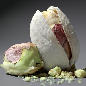 3D pistachio nuts model