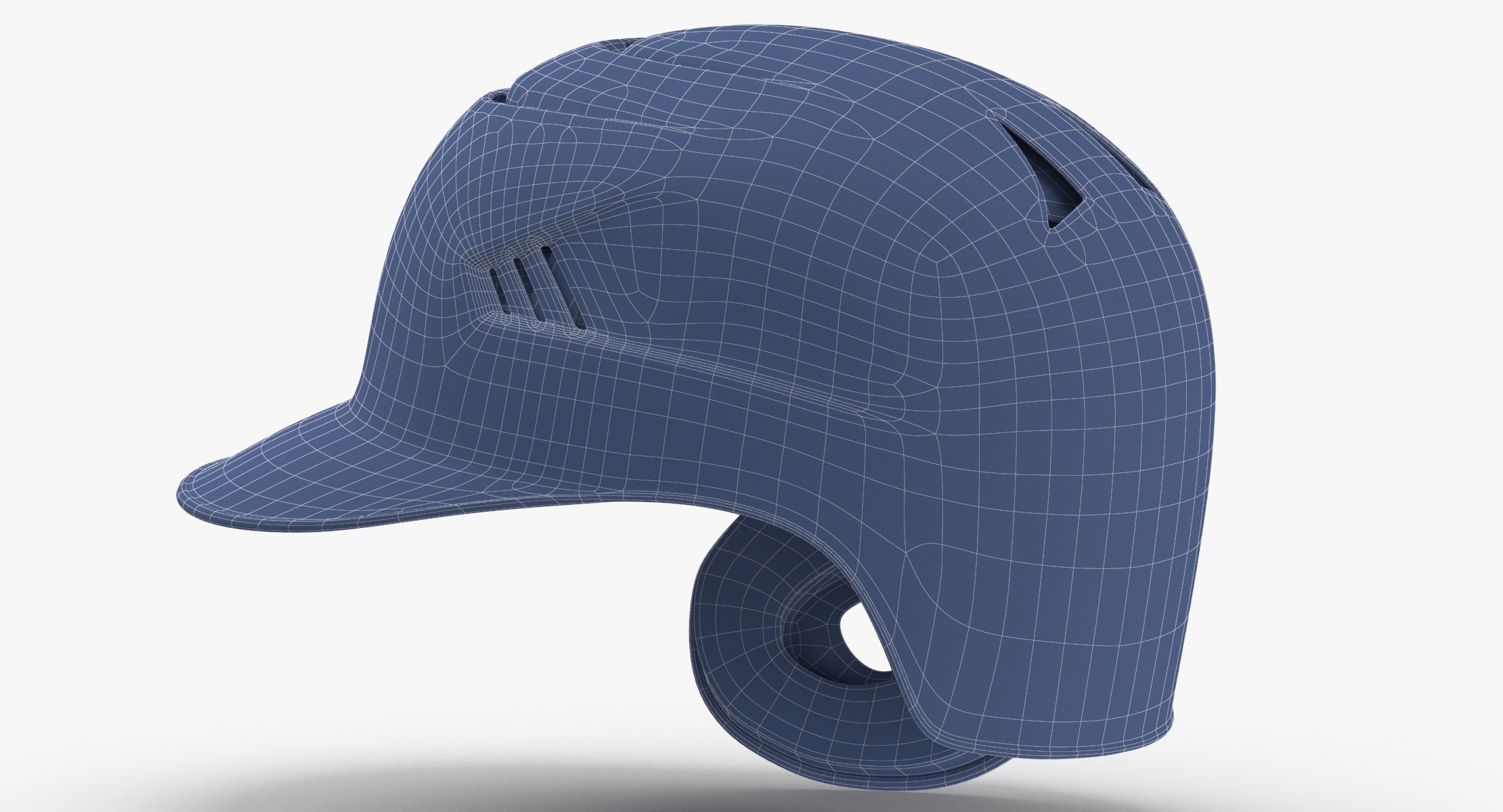 3D baseball helmet ear flap model TurboSquid 1615805