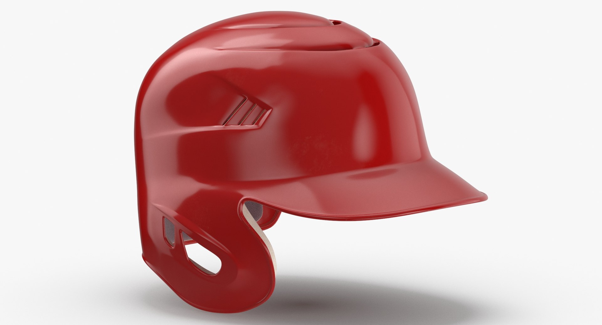 3D baseball helmet ear flap TurboSquid 1615804