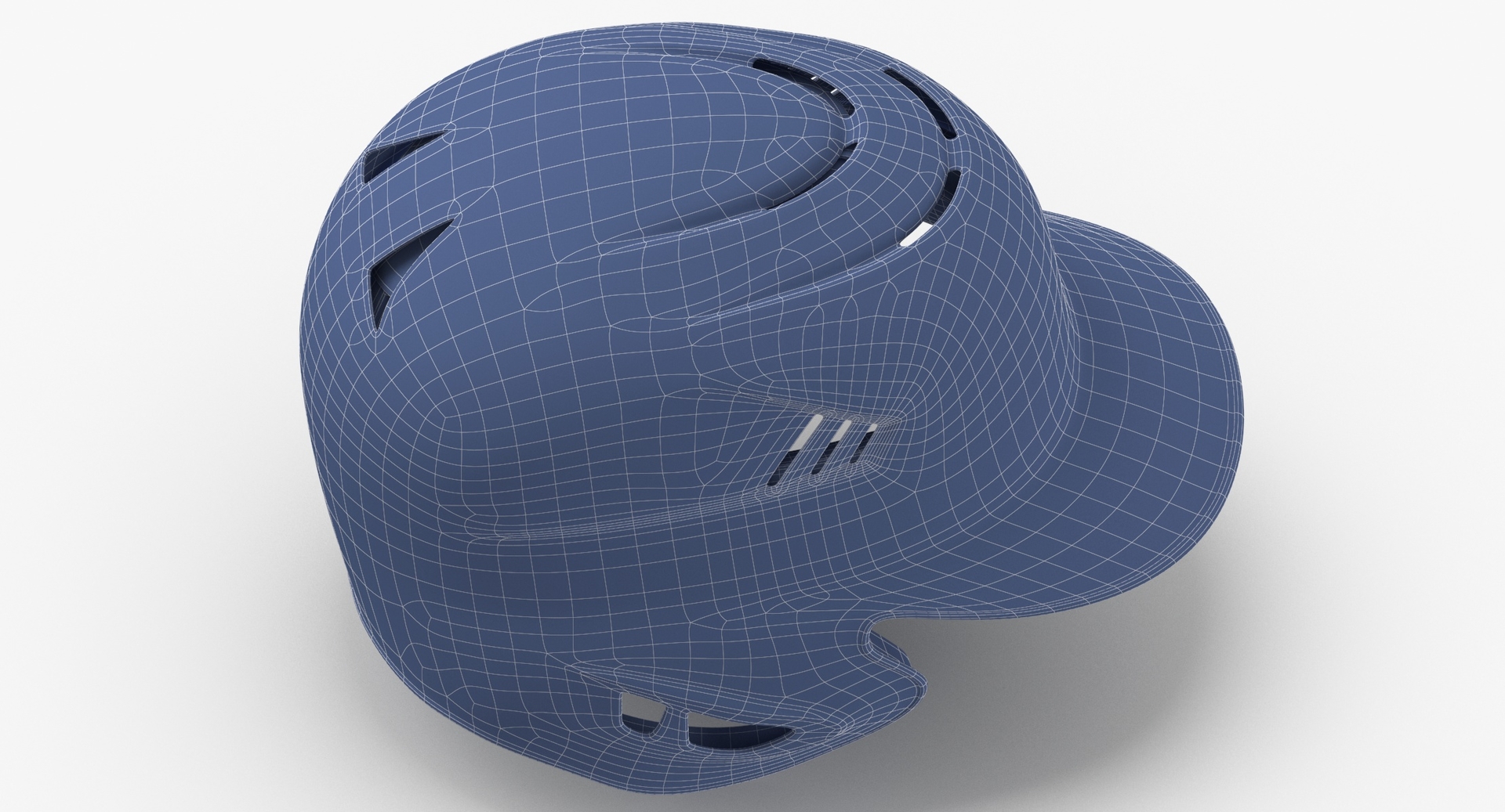 3D baseball helmet ear flap TurboSquid 1615804