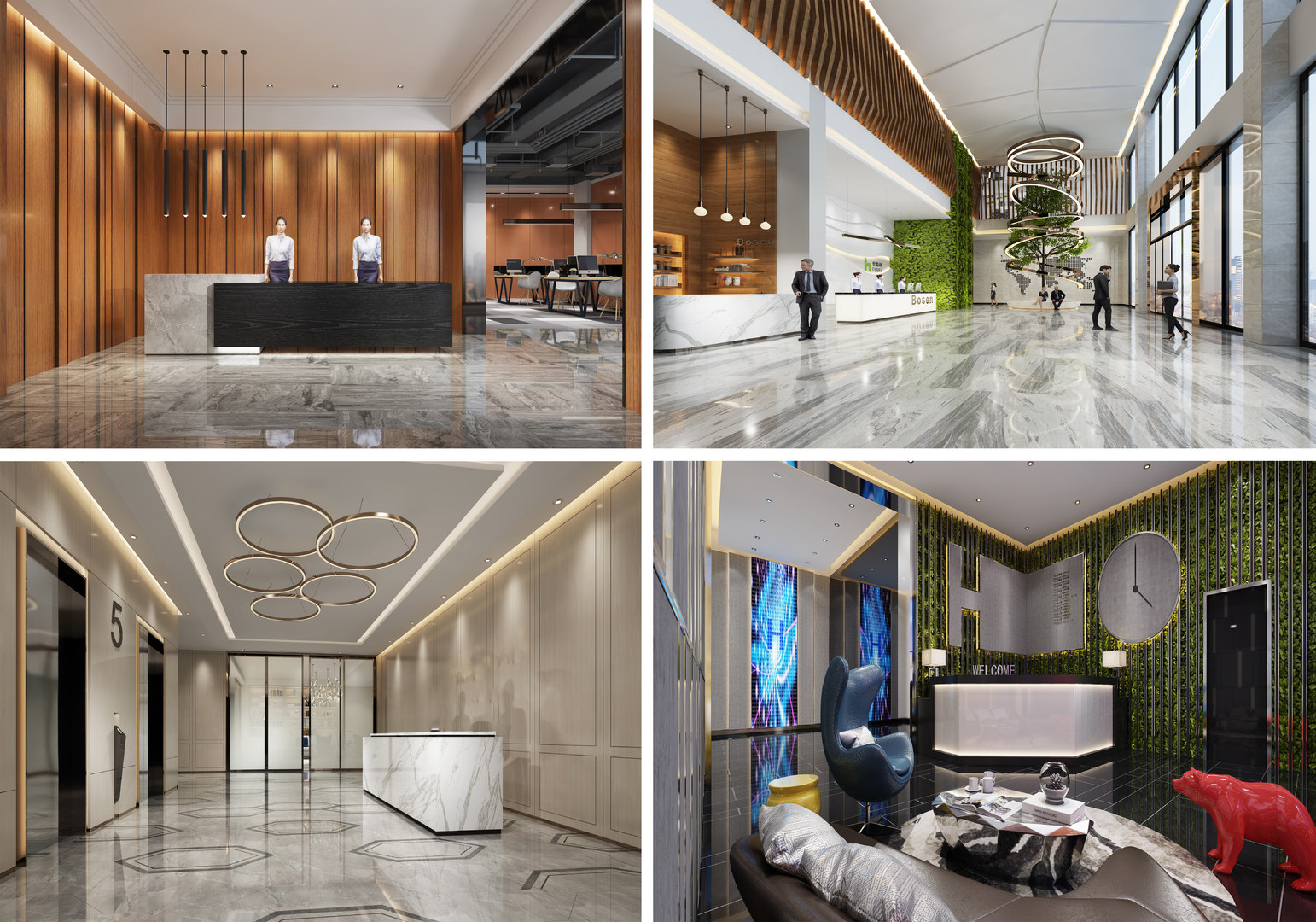 3D lobby scene interior model - TurboSquid 1618190