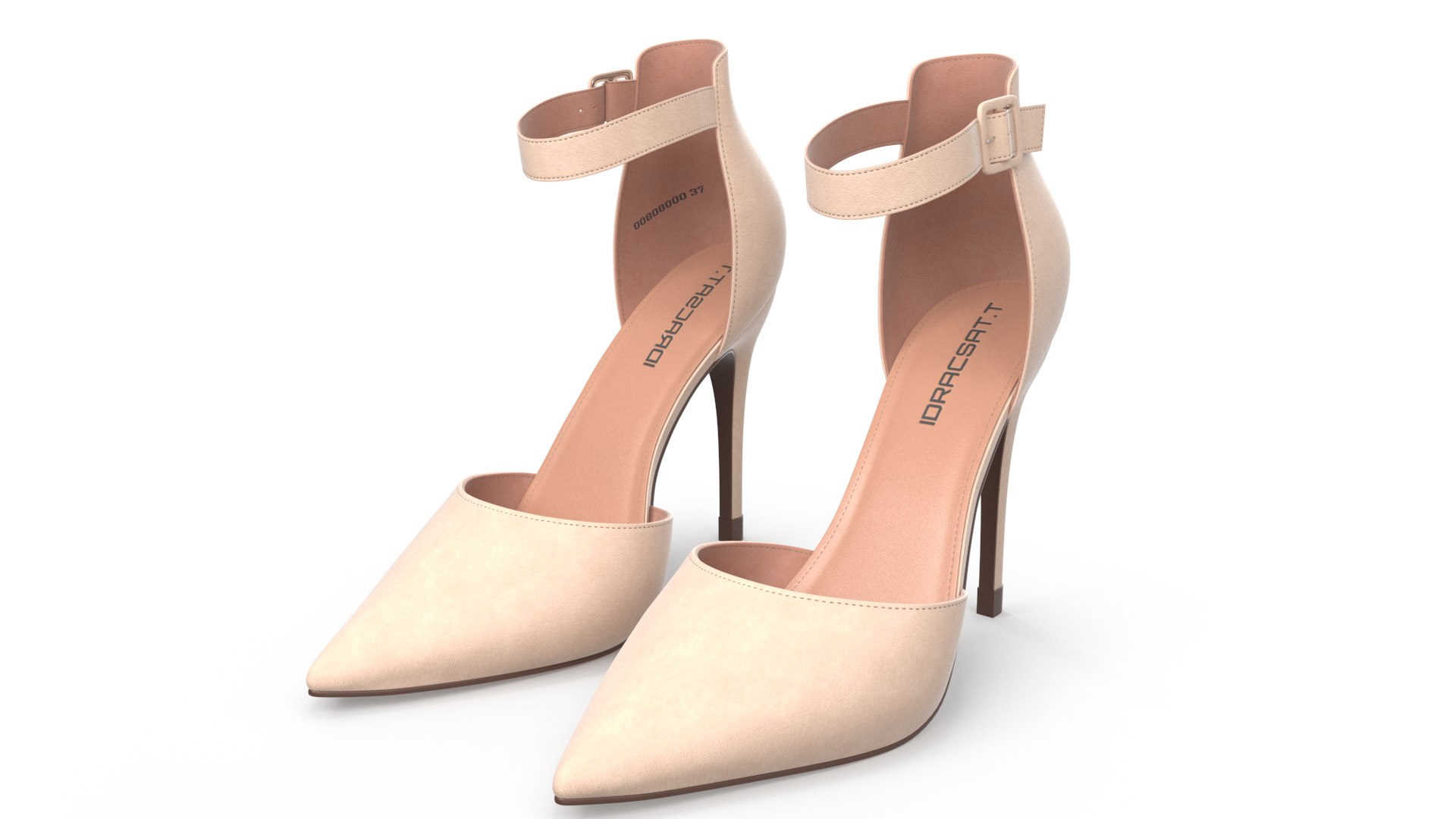 3d model womans shoe low heel free download