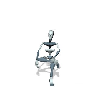 Stand idle and turn to sit