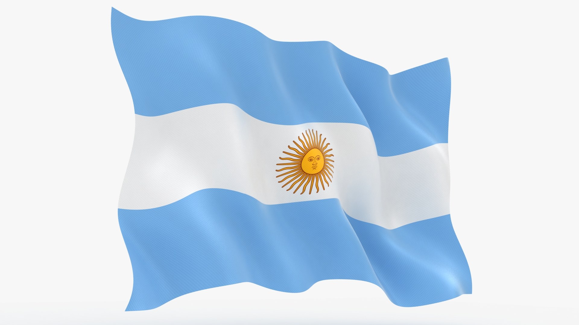 Argentina Flag Animation 3d Model Turbosquid 1615913