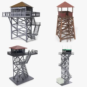 3D model watch tower
