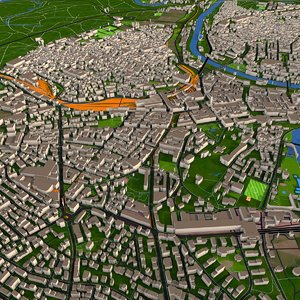 building street city 3D model