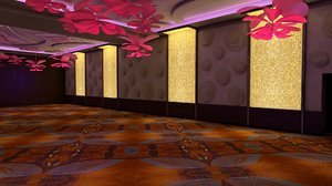 hotel ballroom 3D model