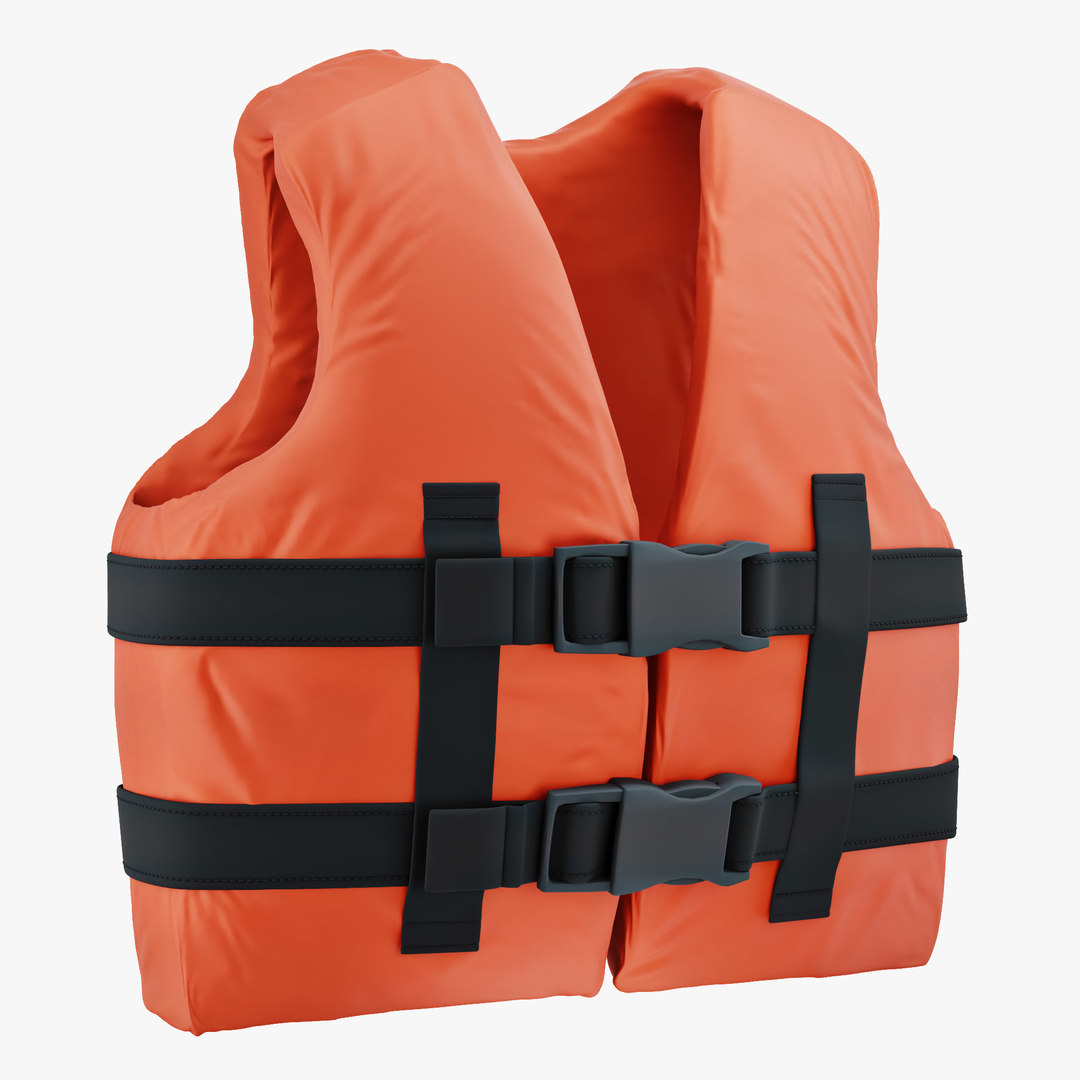 3D life vest model TurboSquid 1616035