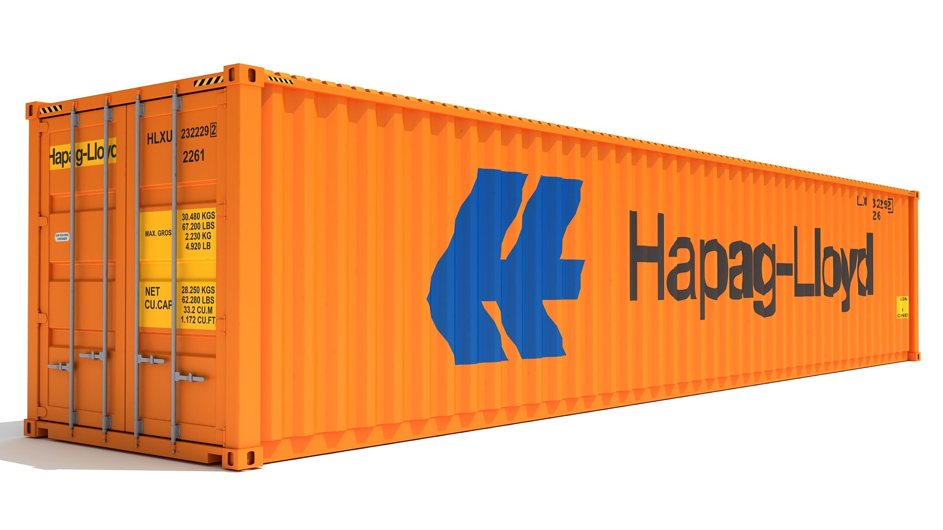 Versandcontainer HapagLloyd 3DModell TurboSquid 1616058