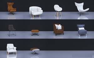 3D model chairs