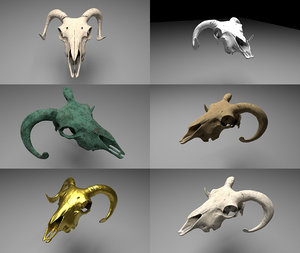 ram skull 3D model