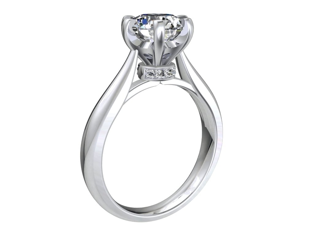 Jewelry engagement ring hybrid 3D TurboSquid 1616209