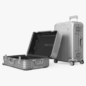travel suitcase original 3D model