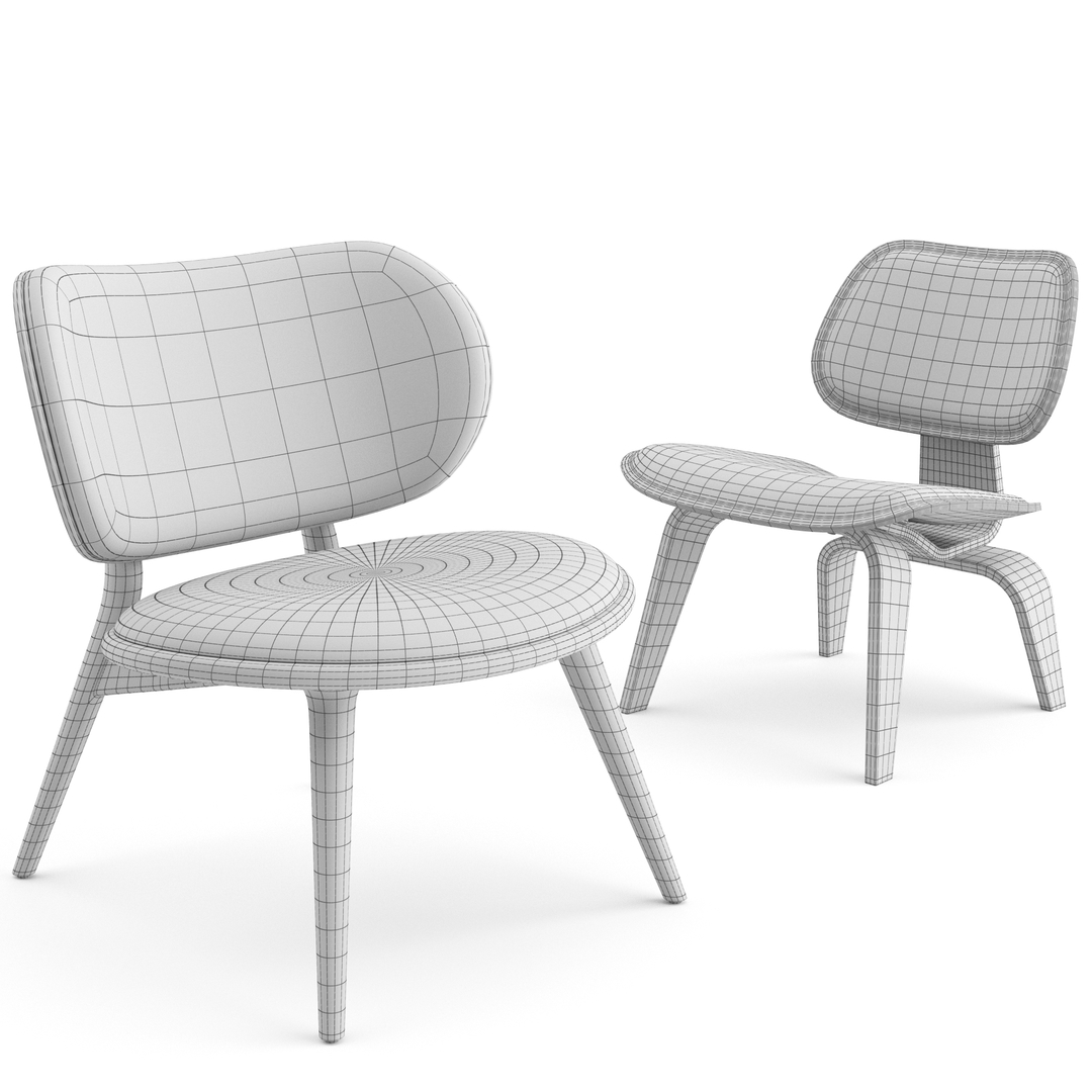 3D model armchairs lounge chair vitra TurboSquid 1615966