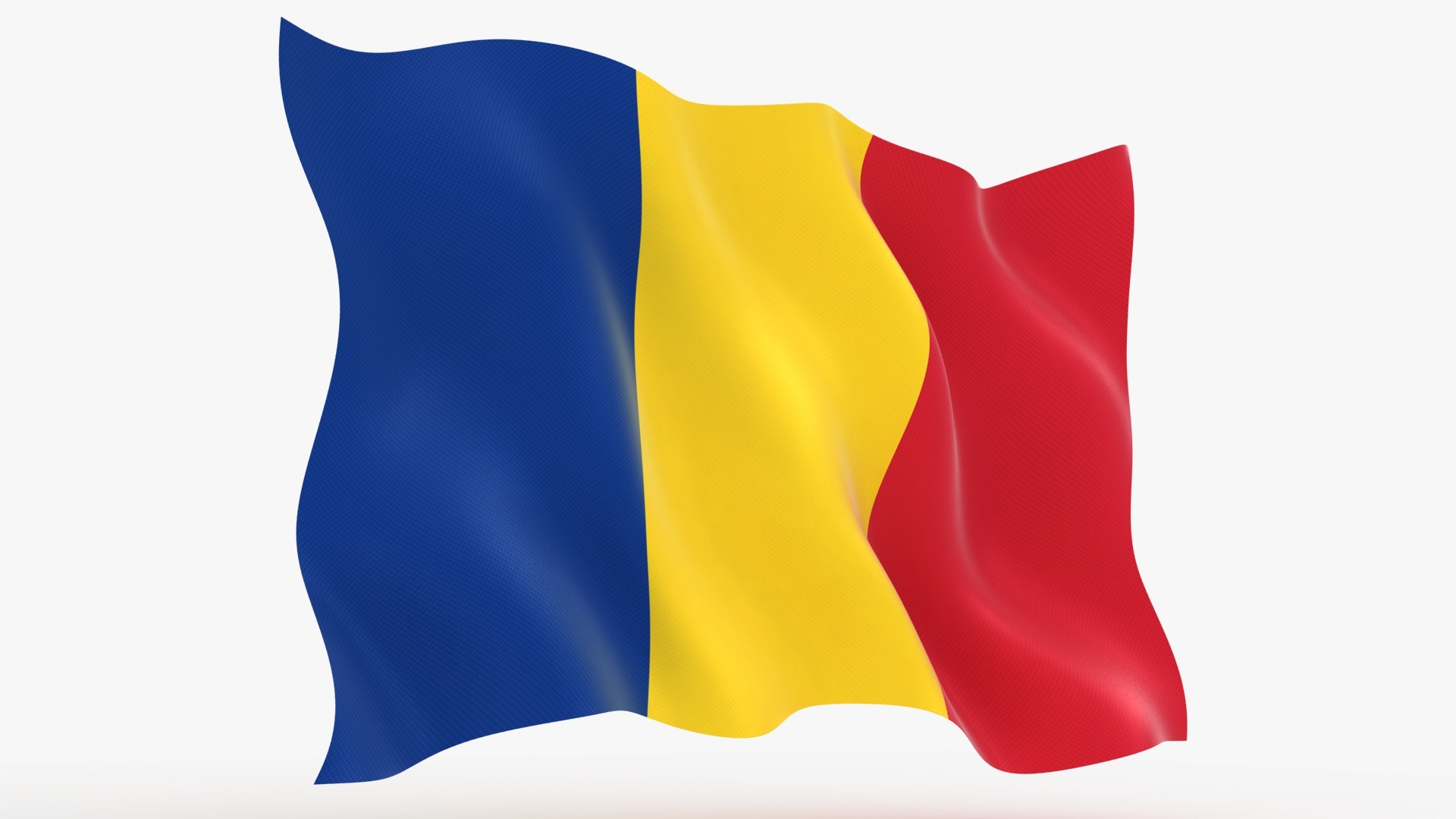 romania flag animated3d模型