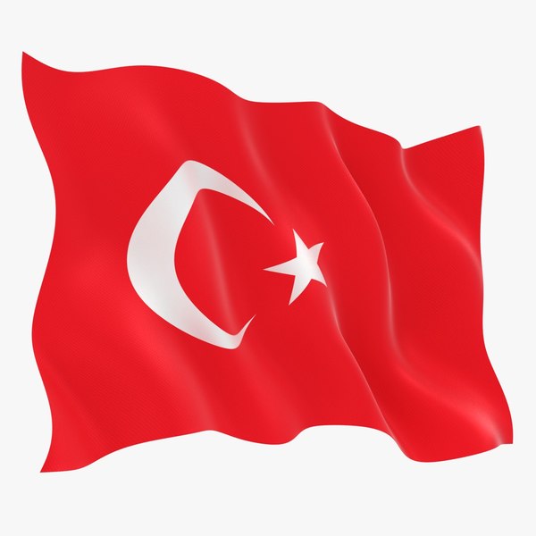 3d Turkey Flag Animation Model Turbosquid