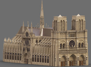 notre dame paris 3D
