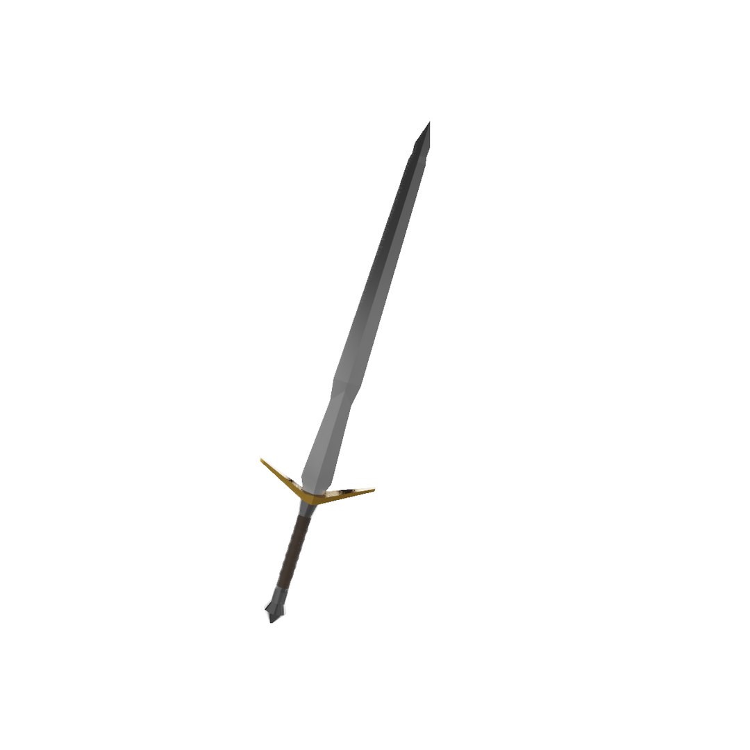 Low-poly longsword ready vr 3D model - TurboSquid 1616447