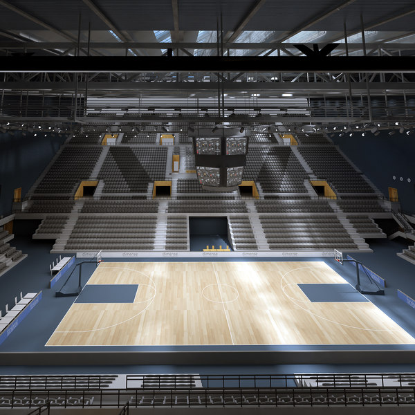 3D basketball court model