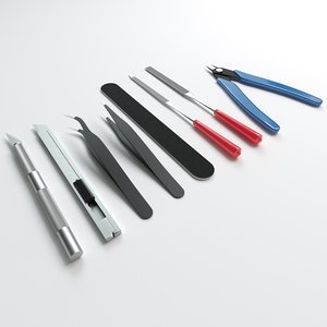 tools knife files 3D model