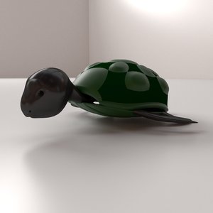 cartoon turtle 3D model