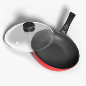 3D model frying pan