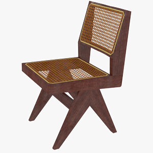 capitol complex chair jeanneret 3D model