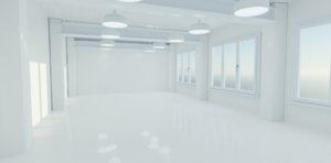 3D based office scene
