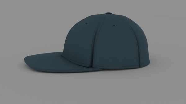 Baseball cap metal buckle 3D model 