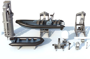 military ship 3D model