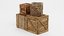 3D model wooden crates contains