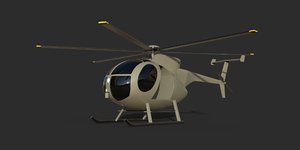 mh-6 little bird helicopter model