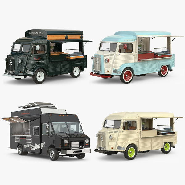 3D model food truck