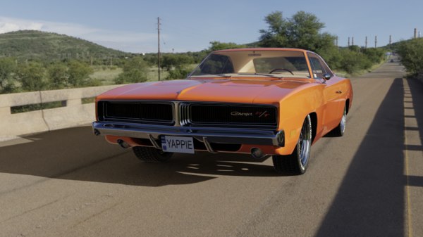 1969 Dodge Charger Rt 3d Modell Turbosquid 1617632