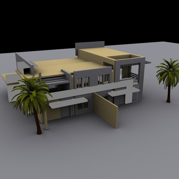 small villa 3D model