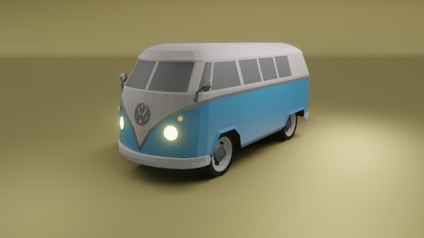 3D volkswagen type 2