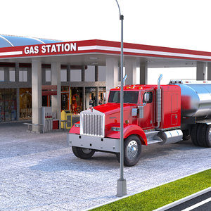 3D gas station