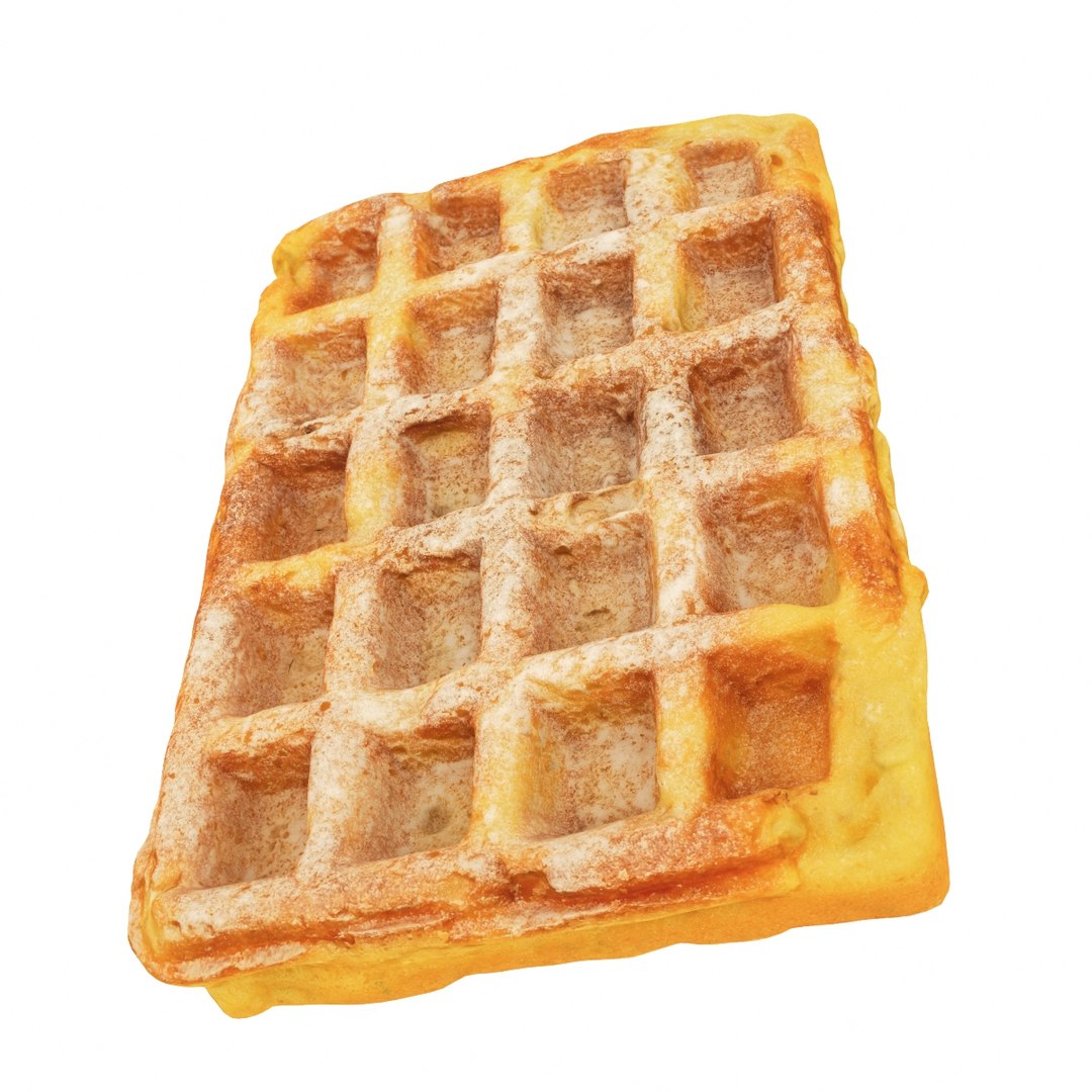 3D waffle square TurboSquid 1618132