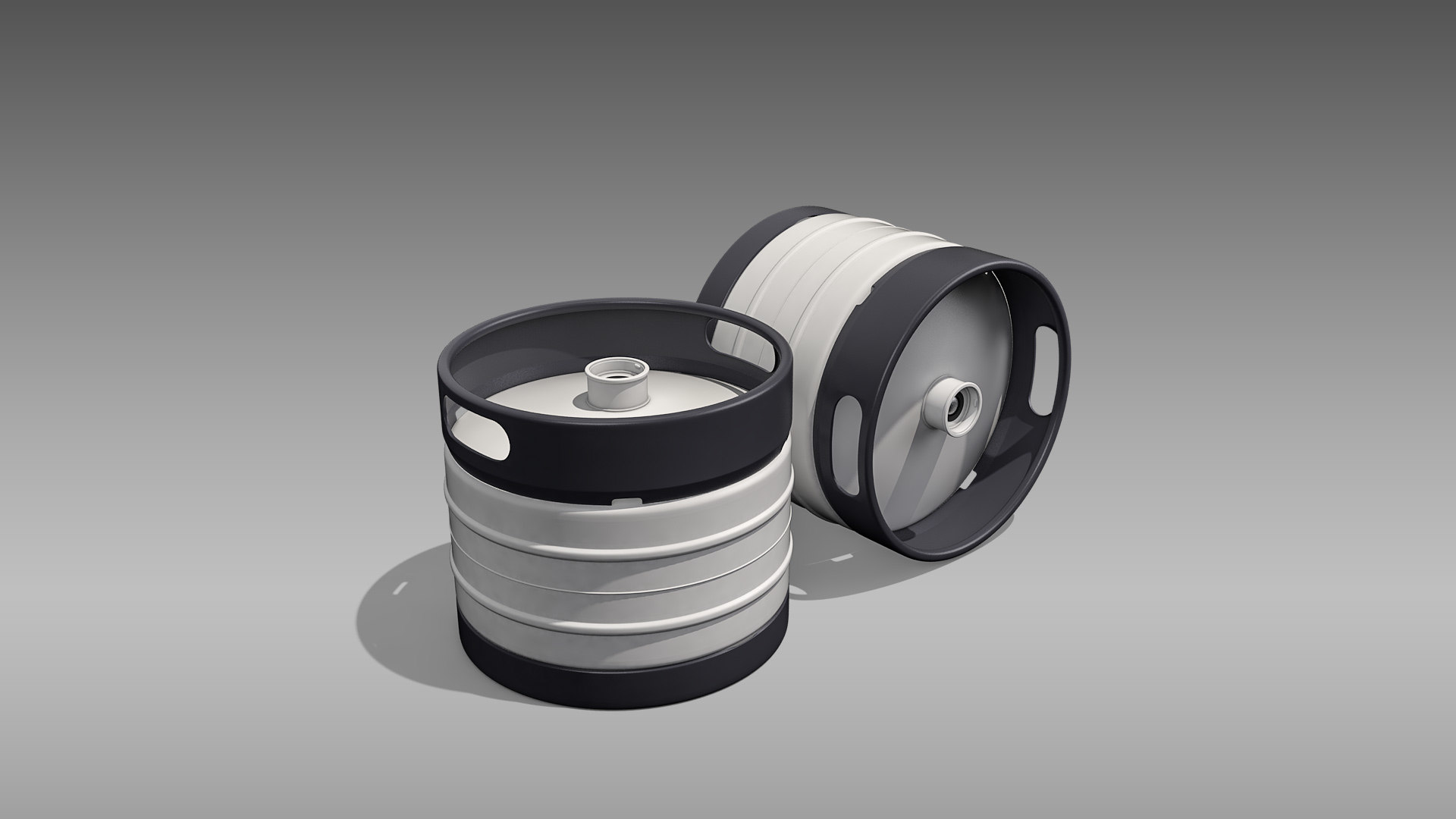 3D keg quarter barrel - TurboSquid 1618098