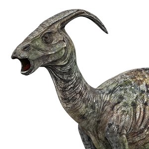 parasaurolophus dinosaur pbr model