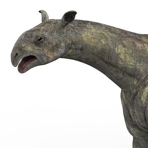 paraceratherium dinosaur pbr model