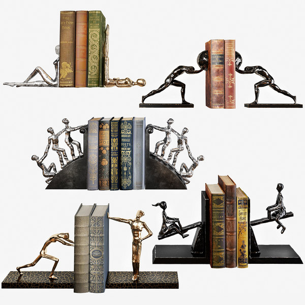 bookends set 02 3D model