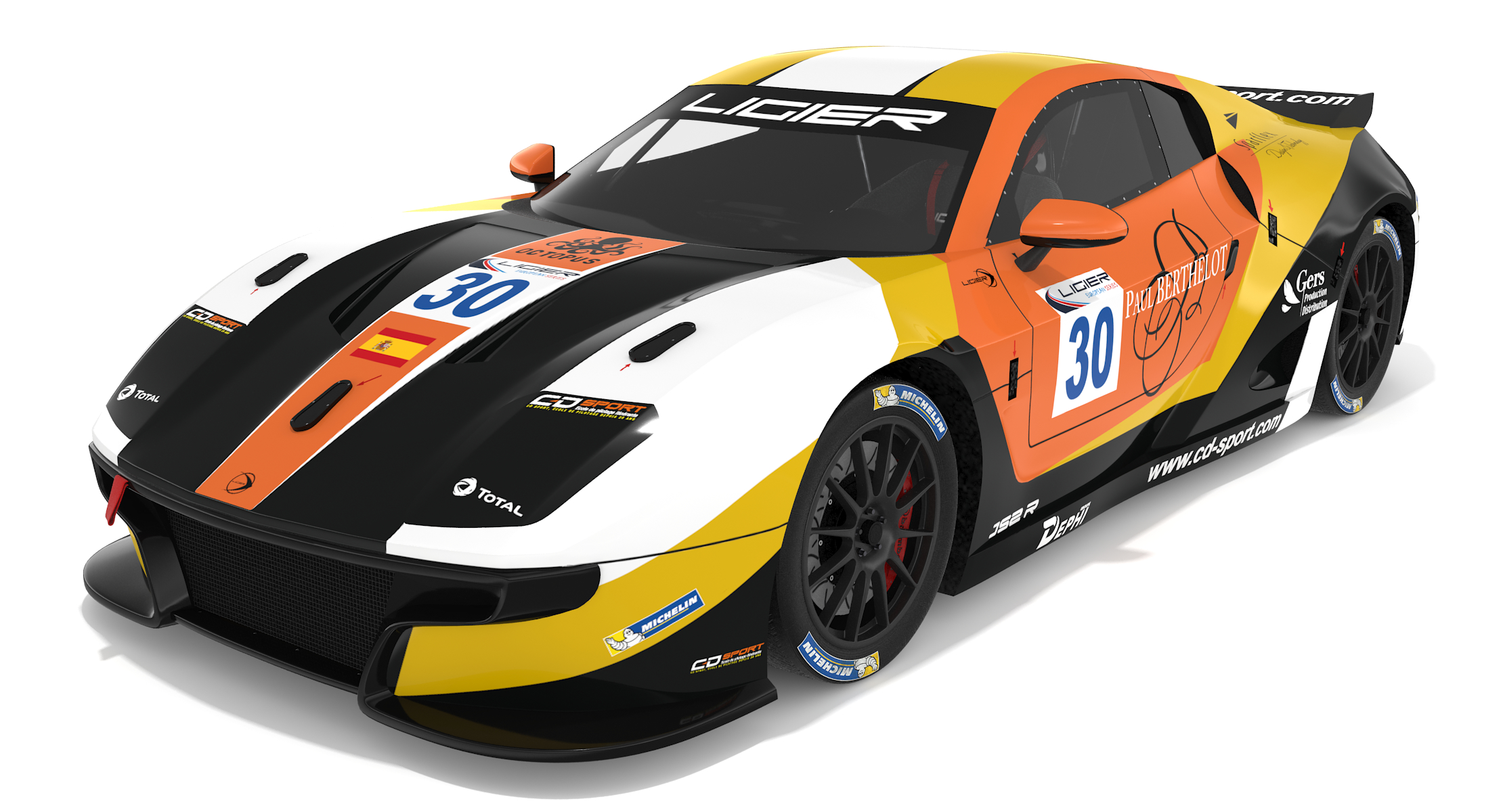 Ligier JS2 R CD Sport 30 3DModell TurboSquid 1618811