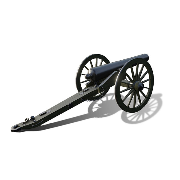 3D ww1 cannon model TurboSquid 1158935