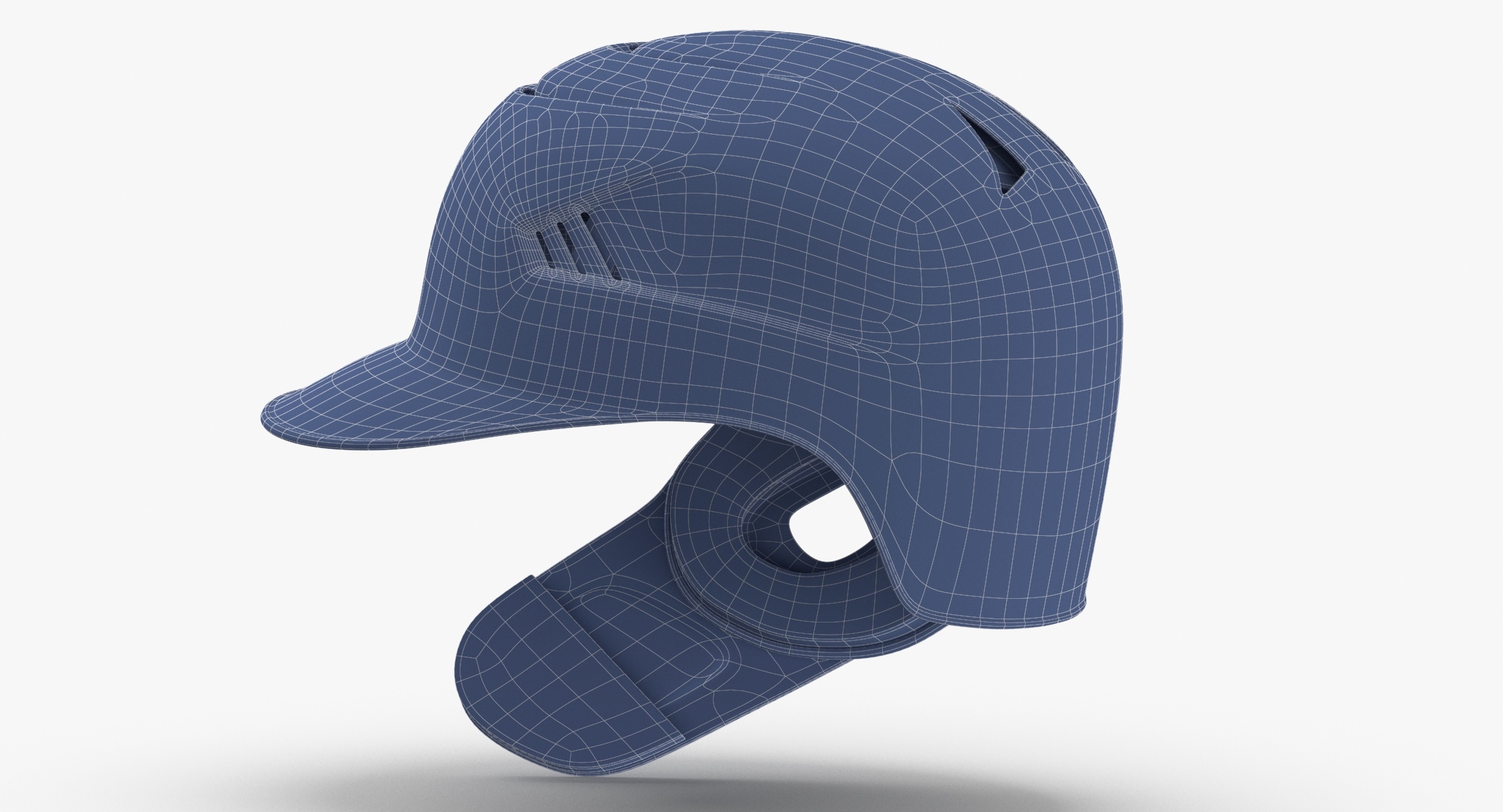 Baseball helmet c flap 3D model TurboSquid 1618593
