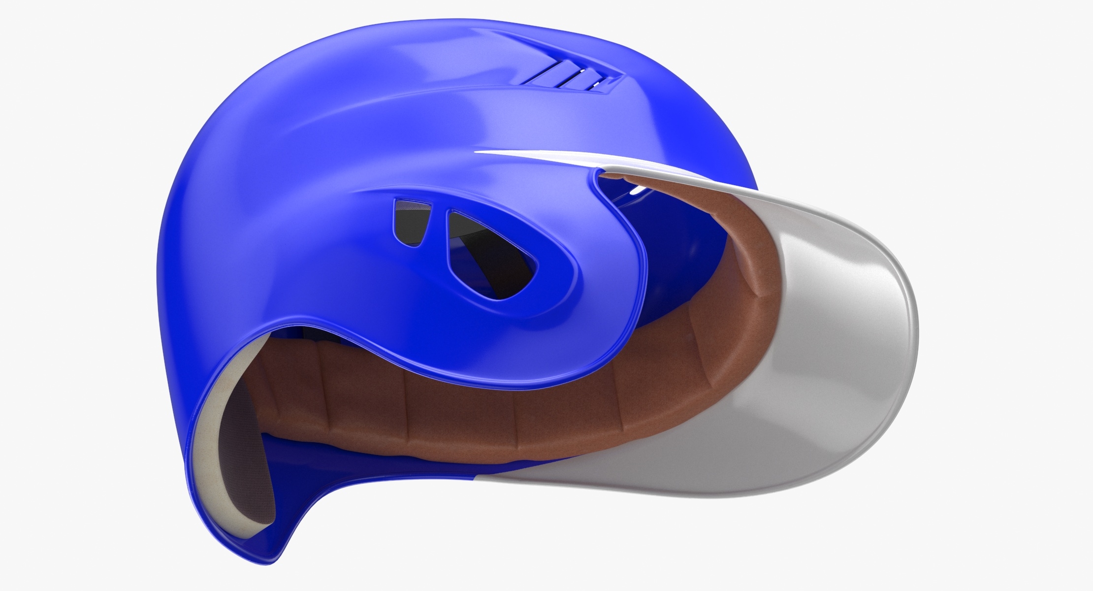 Capacete de beisebol com aba de orelha azul Modelo 3D TurboSquid 1618594