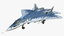 su 57 stealth jet fighter 3D model