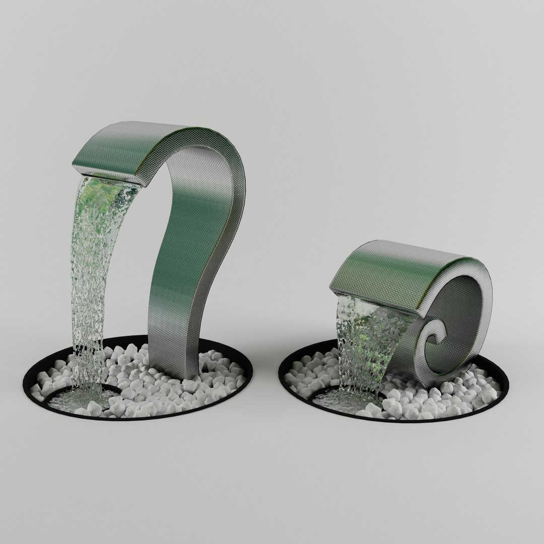 3D fountain model TurboSquid 1618657