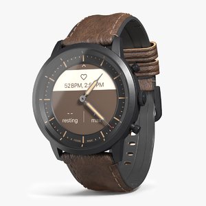 3D fossil hybrid hr smartwatch